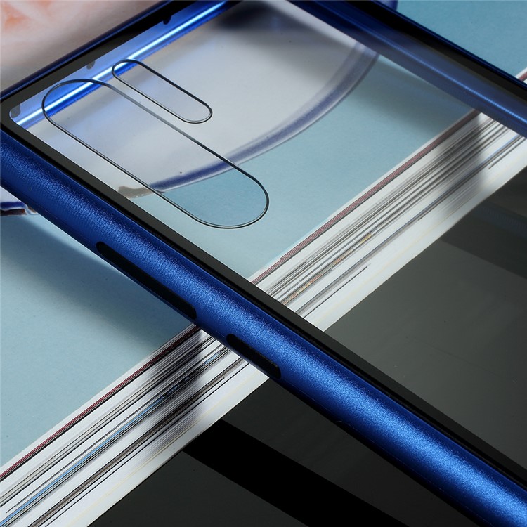 Magnetic Attraction Tempered Glass Phone Case for Huawei P30 Pro - Blue-4