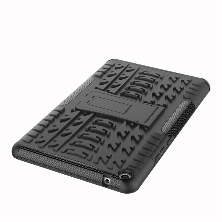 For Huawei MediaPad T3 8.0 Tyre Pattern PC + TPU Hybrid Phone Case with Kickstand - Black-6
