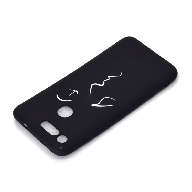 Matte Pattern Printing TPU Cell Phone Case Accessory for Huawei Honor View 20/V20 - Abstract Face-4