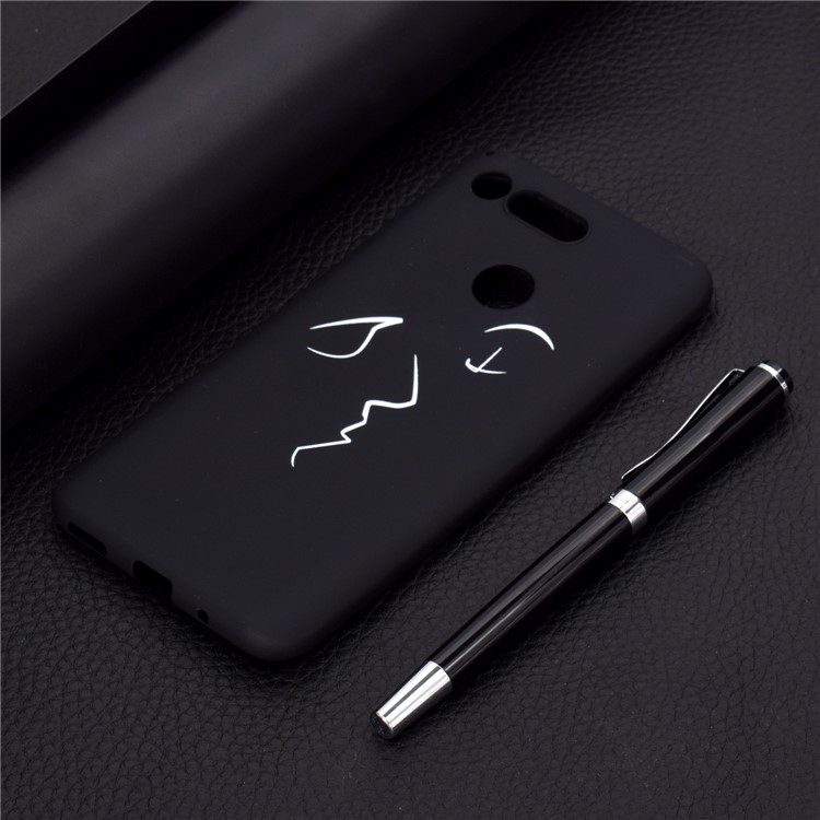 Matte Pattern Printing TPU Cell Phone Case Accessory for Huawei Honor View 20/V20 - Abstract Face-8