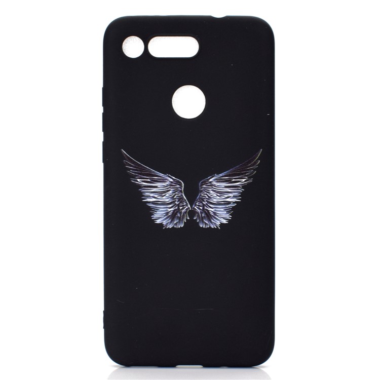 Motif Mate Impression TPU Téléphone Portable Accessoire Pour Huawei Honneur Vue 20 / V20 - Ailes-2