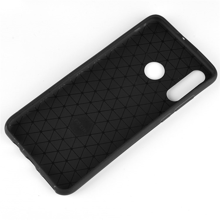 PU Leather Coated TPU Soft Case for Huawei P30 Lite / nova 4e - Black-4