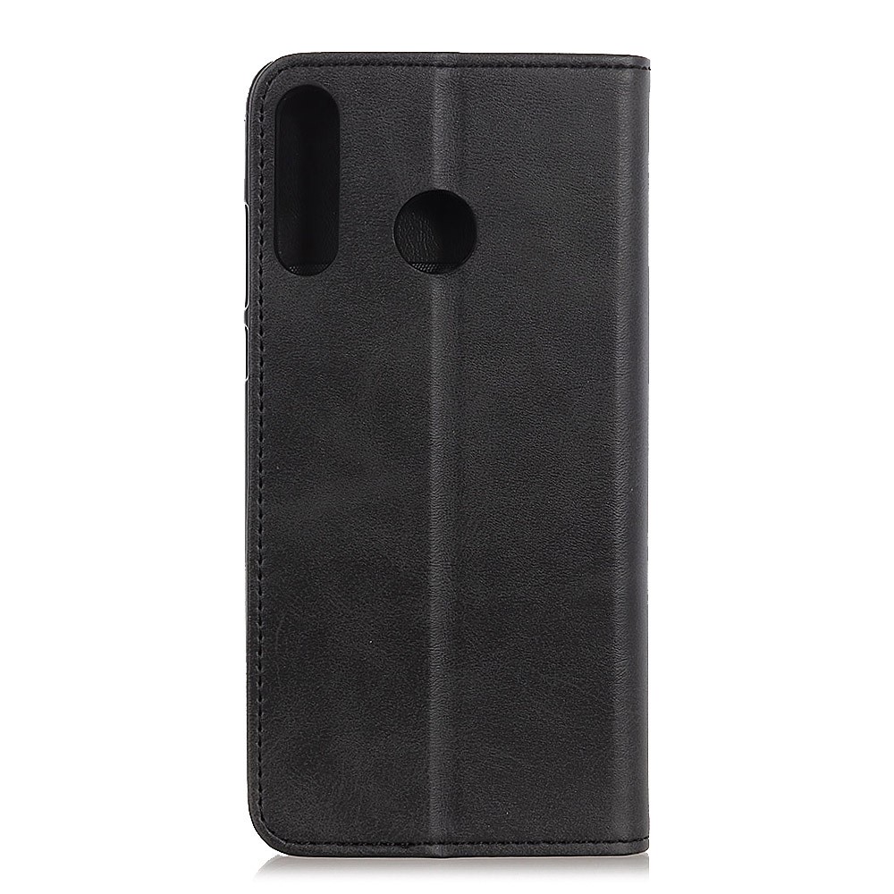 Funda De Teléfono Celular De Cuero Dividido Automáticamente Absorbido Para Huawei P30 Lite / NOVA 4E - Negro