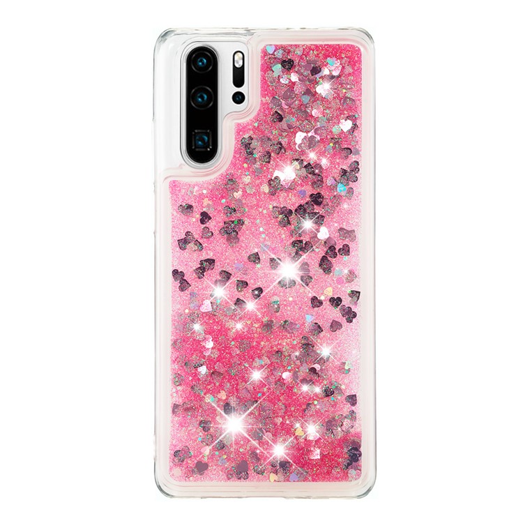 Dynamic Quicksand Shock-absorbing TPU Protection Mobile Phone Shell for Huawei P30 Pro - Pink-2