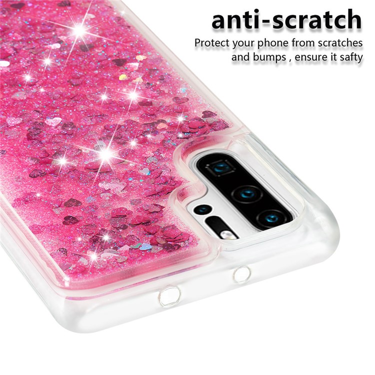 Dynamic Quicksand Shock-absorbing TPU Protection Mobile Phone Shell for Huawei P30 Pro - Pink-4