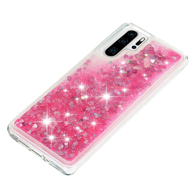 Dynamic Quicksand Shock-absorbing TPU Protection Mobile Phone Shell for Huawei P30 Pro - Pink-5