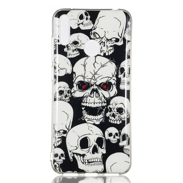 Noctilucent IMD TPU Case for Huawei Y7 (2019) / Y7 Pro (2019) / Enjoy 9 - Cool Skulls-2