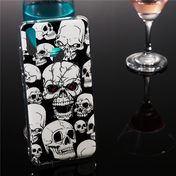 Noctilucent IMD TPU Case for Huawei Y7 (2019) / Y7 Pro (2019) / Enjoy 9 - Cool Skulls-5