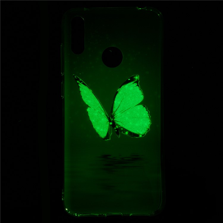 Noctilucent IMD TPU Case for Huawei Y7 (2019) / Y7 Pro (2019) / Enjoy 9 - Blue Butterfly-6