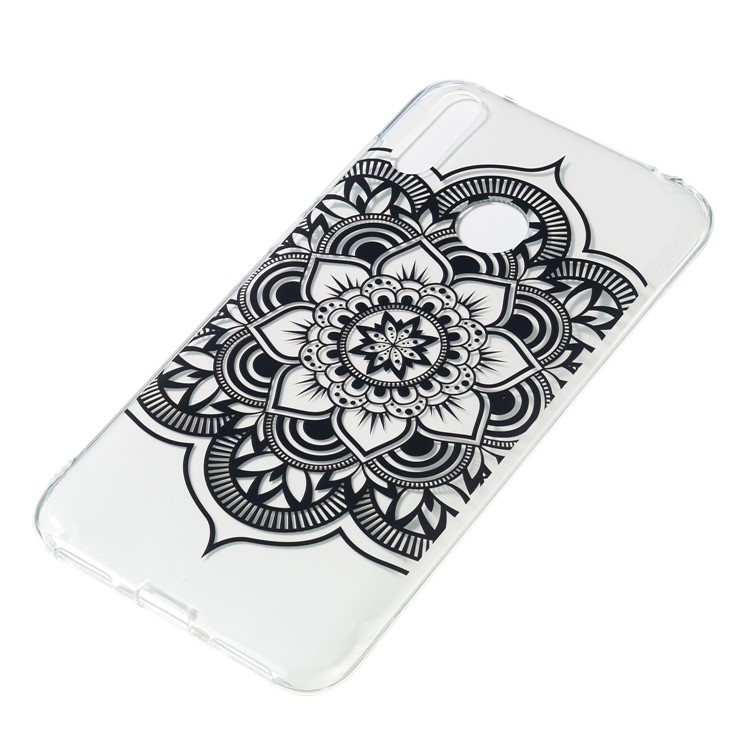 Pattern Printing IMD TPU Case for Huawei Y7 (2019) / Y7 Pro (2019) / Enjoy 9 - Henna Flower-3