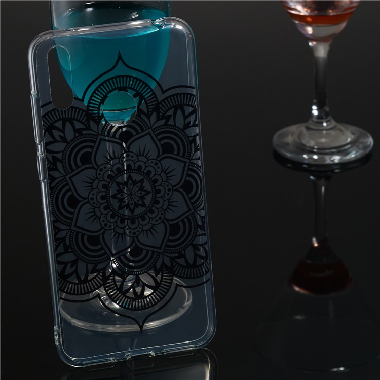 Pattern Printing IMD TPU Case for Huawei Y7 (2019) / Y7 Pro (2019) / Enjoy 9 - Henna Flower-5
