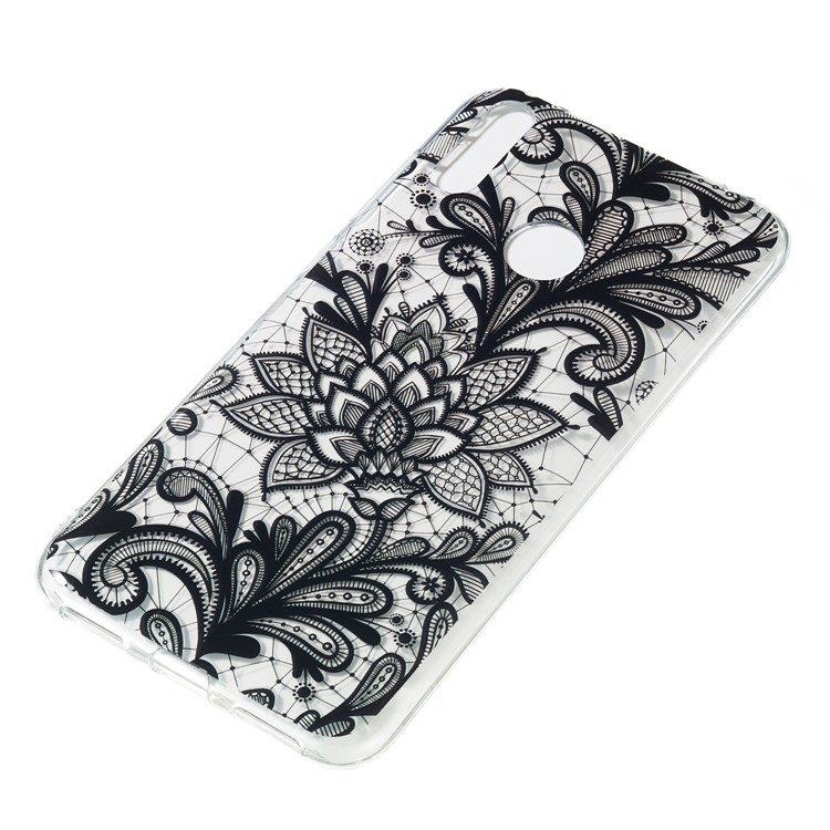 Pattern Printing IMD TPU Case for Huawei Y7 (2019) / Y7 Pro (2019) / Enjoy 9 - Lace Flower-3