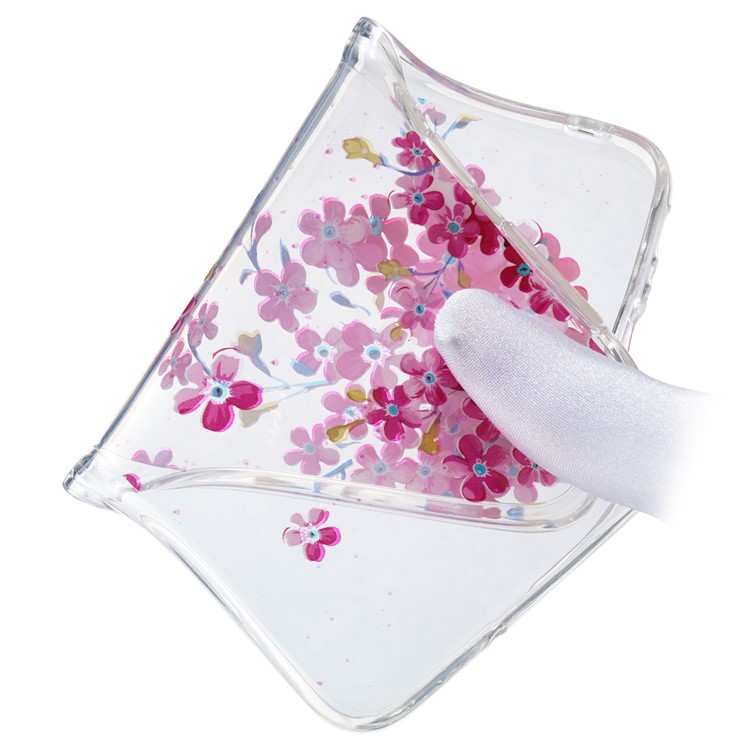 Pattern Printing IMD TPU Case for Huawei Y7 (2019) / Y7 Pro (2019) / Enjoy 9 - Pink Flower-4