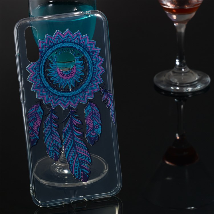 Pattern Printing IMD TPU Case for Huawei Y7 (2019) / Y7 Pro (2019) / Enjoy 9 - Feather Dream Catcher-5