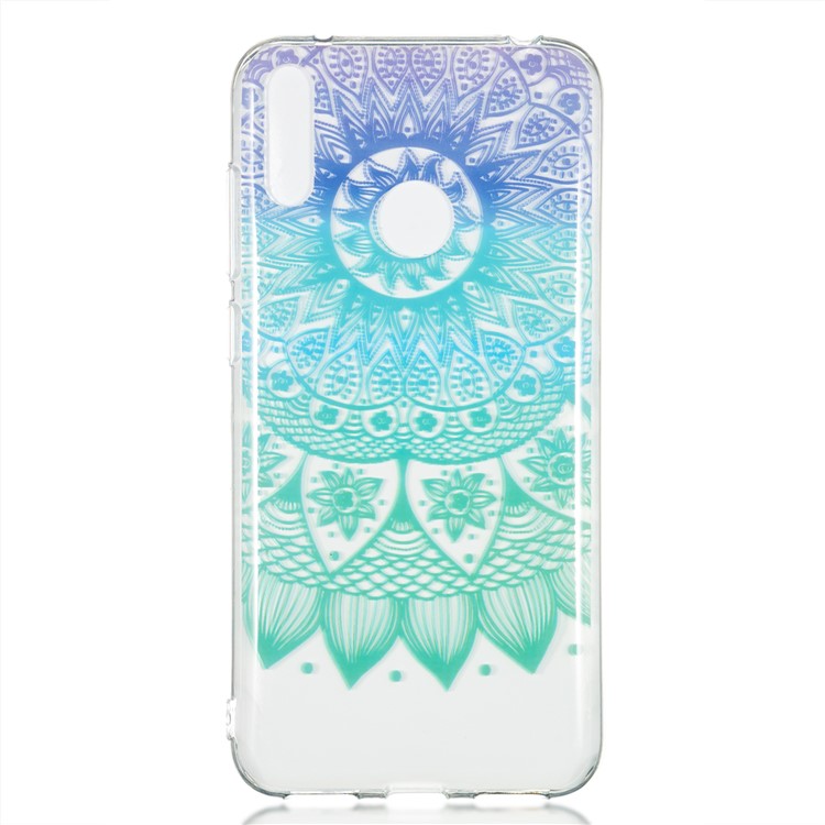 Pattern Printing IMD TPU Case for Huawei Y7 (2019) / Y7 Pro (2019) / Enjoy 9 - Mandala Flower-2