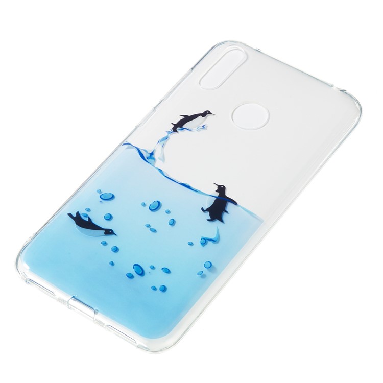 Pattern Printing IMD TPU Case for Huawei Y7 (2019) / Y7 Pro (2019) / Enjoy 9 - Penguin-3