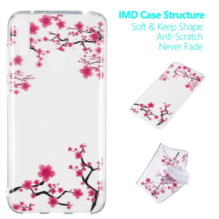 Pattern Printing IMD TPU Case for Huawei Y7 (2019) / Y7 Pro (2019) / Enjoy 9 - Vivid Flowers-1
