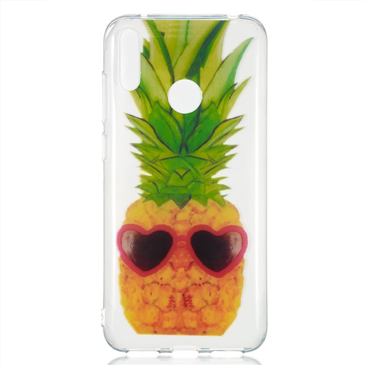 Pattern Printing IMD TPU Case for Huawei Y7 (2019) / Y7 Pro (2019) / Enjoy 9 - Pineapple-2
