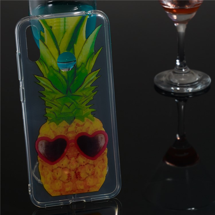 Pattern Printing IMD TPU Case for Huawei Y7 (2019) / Y7 Pro (2019) / Enjoy 9 - Pineapple-5