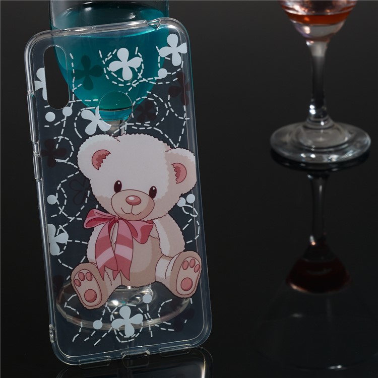 Pattern Printing IMD TPU Case for Huawei Y7 (2019) / Y7 Pro (2019) / Enjoy 9 - Bear-5