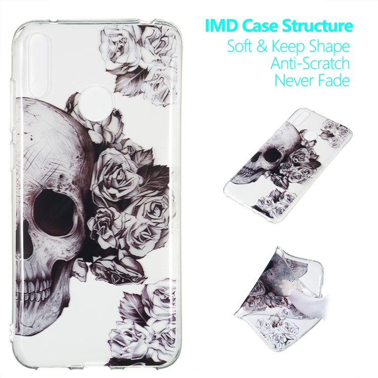 Pattern Printing IMD TPU Case for Huawei Y7 (2019) / Y7 Pro (2019) / Enjoy 9 - Cool Skull-1