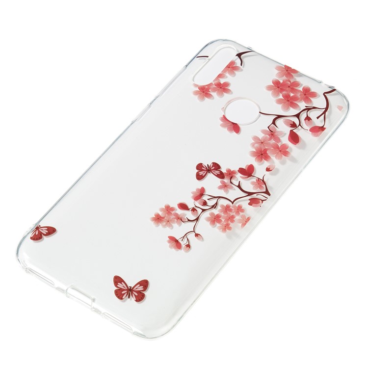 Pattern Printing IMD TPU Case for Huawei Y7 (2019) / Y7 Pro (2019) / Enjoy 9 - Butterfly and Flower-3