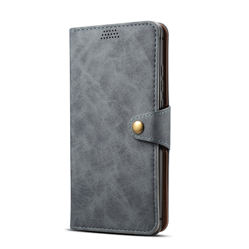 PU Leather Wallet Stand Case for Huawei P30 Pro - Grey-2