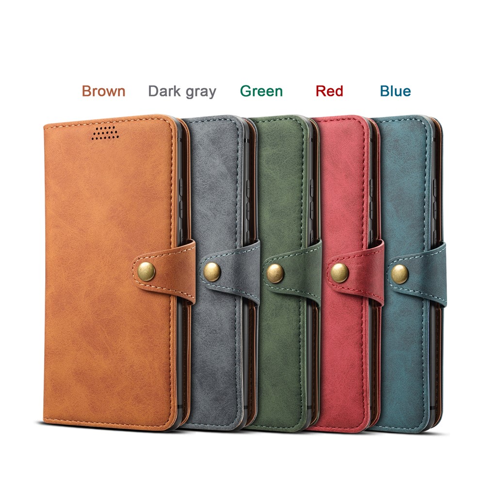 PU Leather Wallet Stand Case for Huawei P30 Pro - Grey-7