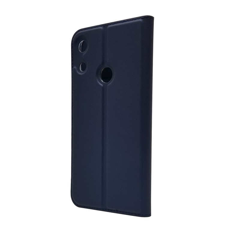 Magnetic Adsorption Leather Card Holder Case for Huawei Honor 8A - Dark Blue-8