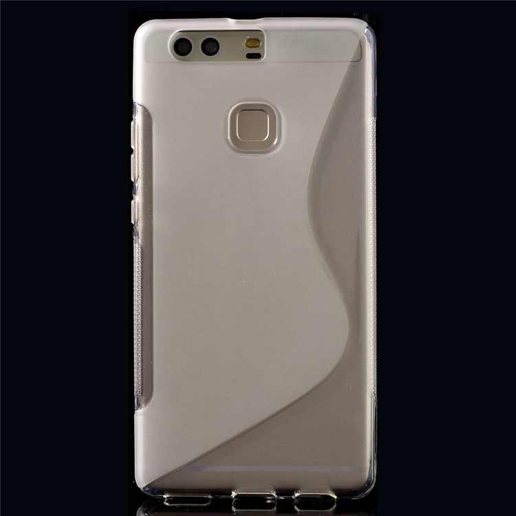 S Shape Flexible TPU Cover for Huawei P9 Plus - Transparent-2