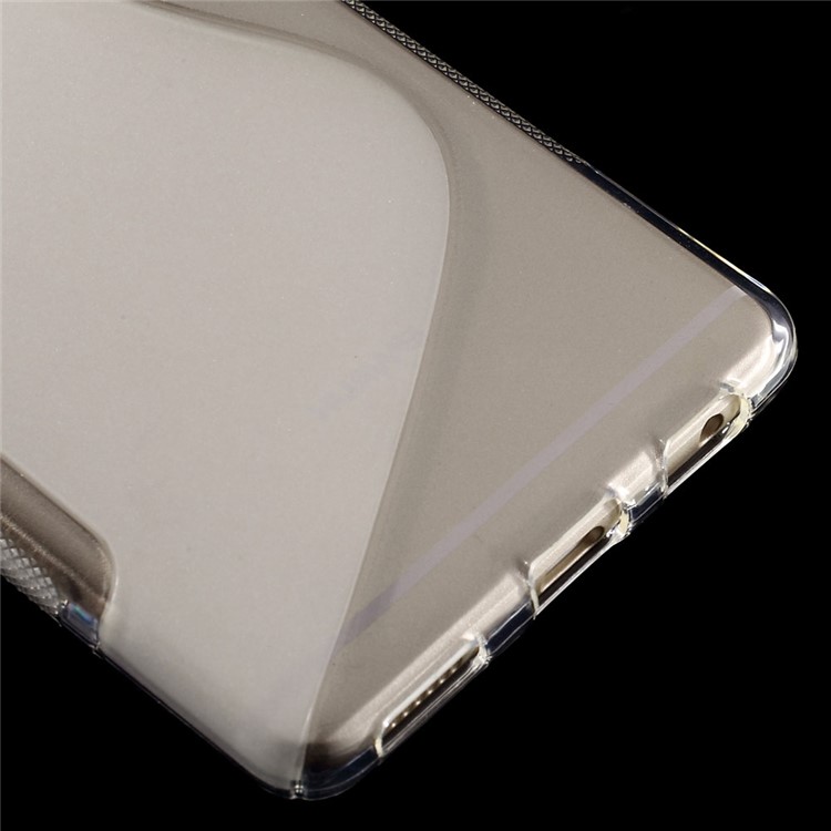 S Shape Flexible TPU Cover for Huawei P9 Plus - Transparent-4