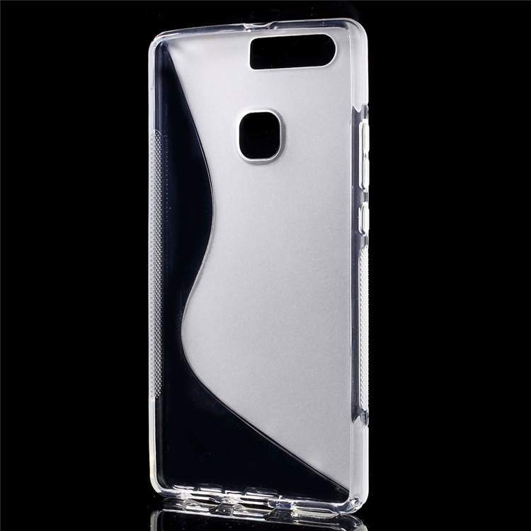 S Shape Flexible TPU Cover for Huawei P9 Plus - Transparent-5