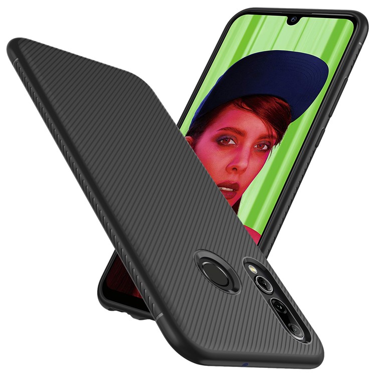 Jazz Series Twill Texture TPU Back Mobile Cover for Huawei P Smart+ 2019 / Enjoy 9s/ Maimang 8 / nova 4 lite / honor 10i - Black-1