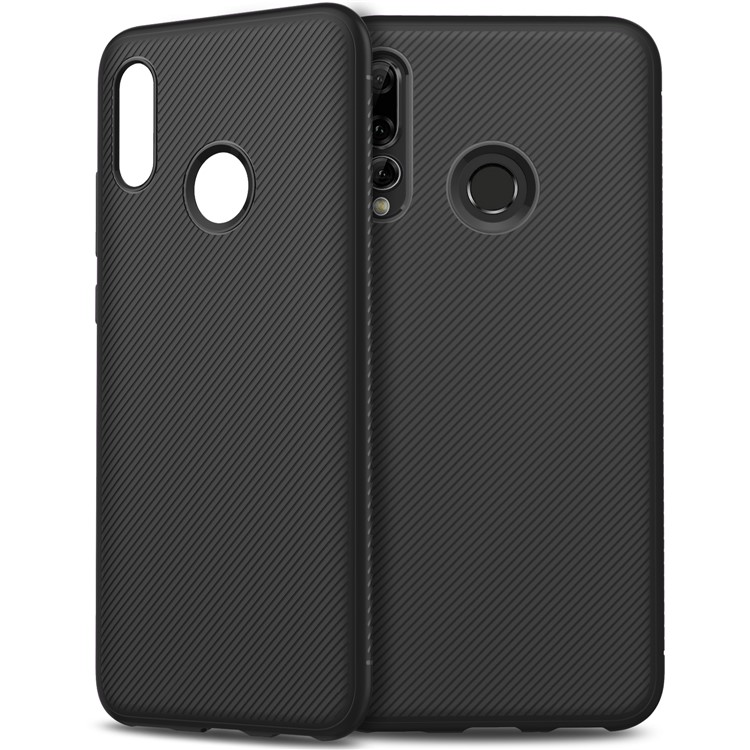Jazz Series Twill Texture TPU Back Mobile Cover for Huawei P Smart+ 2019 / Enjoy 9s/ Maimang 8 / nova 4 lite / honor 10i - Black-2