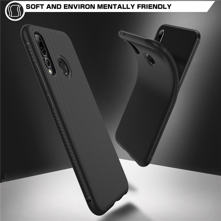 Jazz Series Twill Texture TPU Back Mobile Cover for Huawei P Smart+ 2019 / Enjoy 9s/ Maimang 8 / nova 4 lite / honor 10i - Black-4