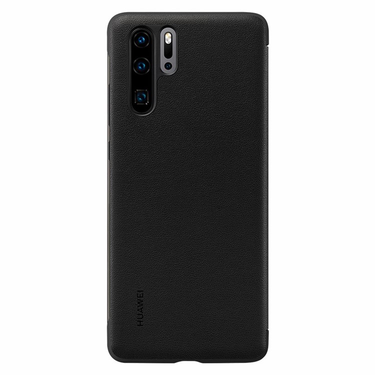 HUAWEI OEM Side View Window Smart Leather Case for Huawei P30 Pro - Black-5