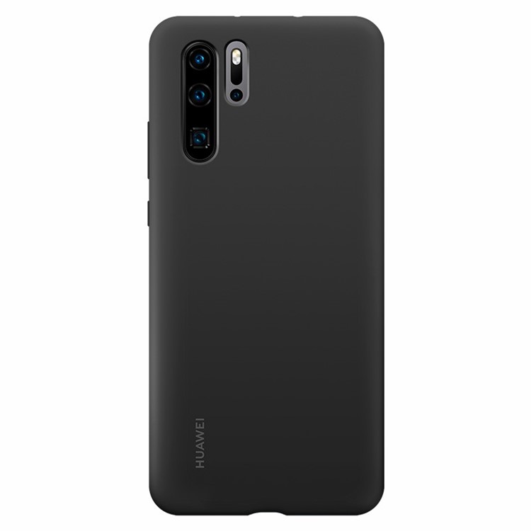 HUAWEI Liquid Silicone Silky Feel Shell Case for Huawei P30 Pro - Black-2