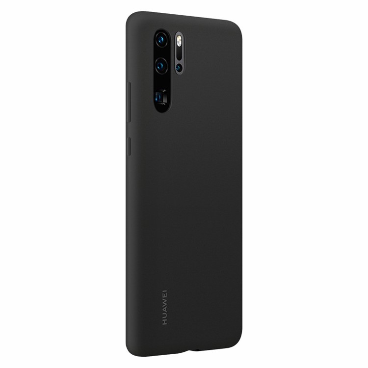 HUAWEI Liquid Silicone Silky Feel Shell Case for Huawei P30 Pro - Black-3