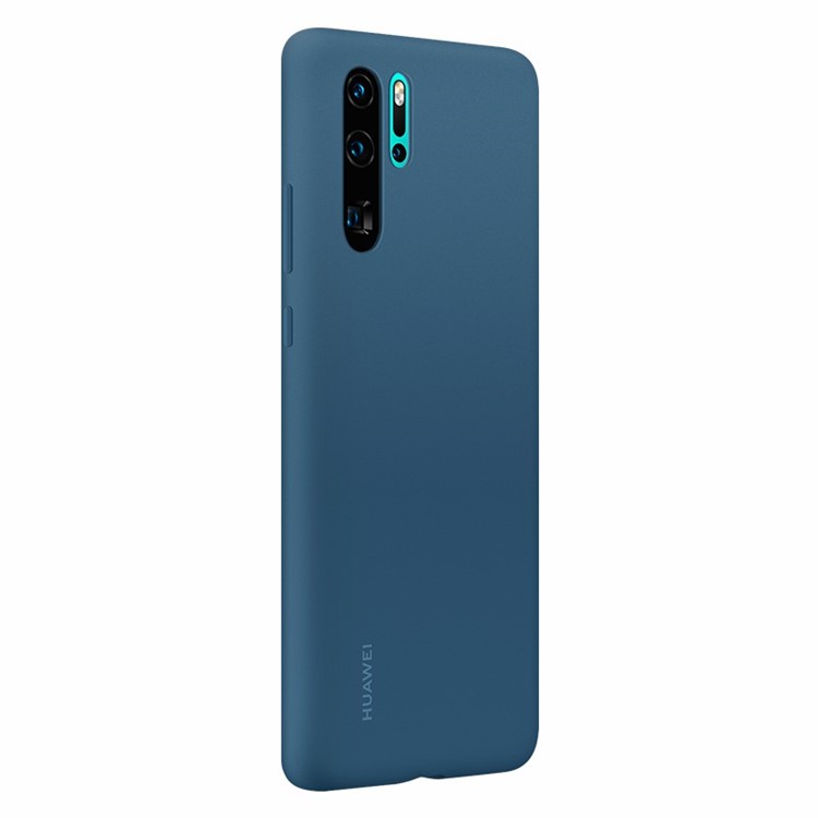 HUAWEI Liquid Silicone Silky Feel Shell Case for Huawei P30 Pro - Blue-4