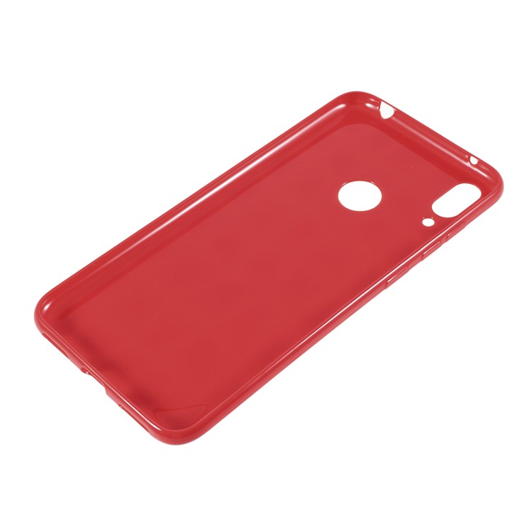 3D Diamond Grain Soft TPU Case for Huawei Y7 Prime (2019) - Red-2