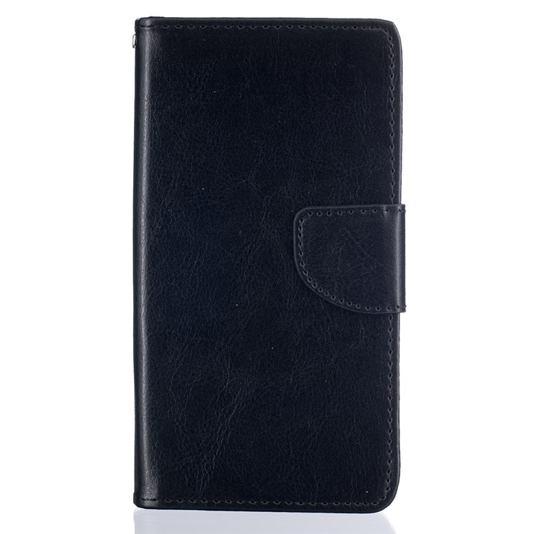 Wallet Stand Leather Flip Case for Huawei P9 Lite - Black-1