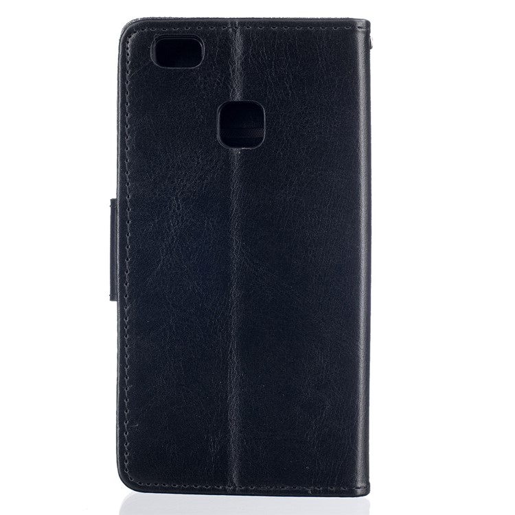 Wallet Stand Leather Flip Case for Huawei P9 Lite - Black-2
