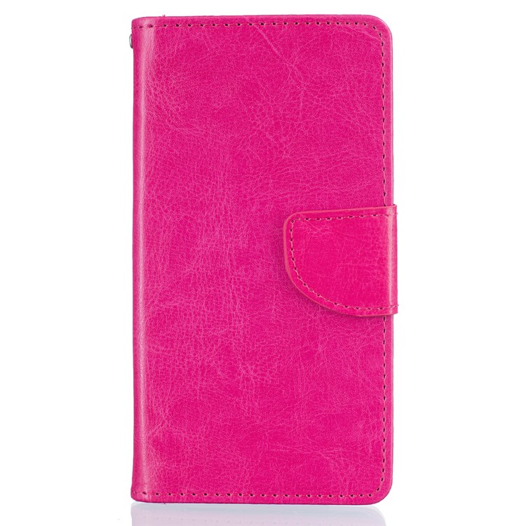 PU Leather Wallet Stand Shell for Huawei P9 Lite - Rose-1