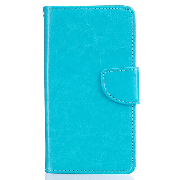 Wallet Stand Leather Phone Cover for Huawei P9 Lite - Blue-1