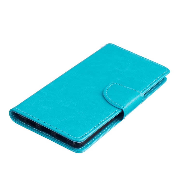 Wallet Stand Leather Phone Cover for Huawei P9 Lite - Blue-3