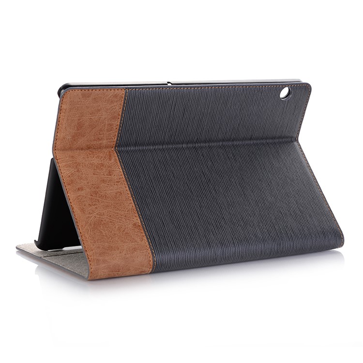 Toothpick Texture PU Leather Card Slot Stand Case for Huawei Honor Pad 5 10.1-inch - Black-3