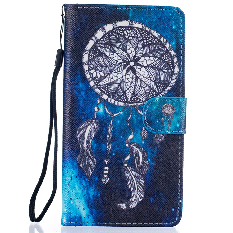 Patterned PU Leather Stand Shell for Huawei P9 Lite - Dream Catcher-1