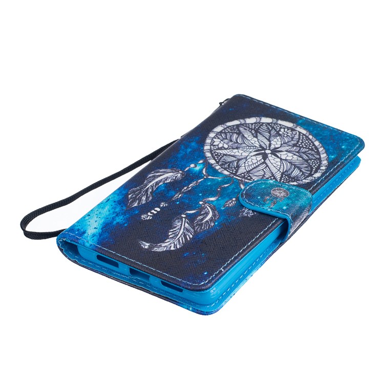 Patterned PU Leather Stand Shell for Huawei P9 Lite - Dream Catcher-3