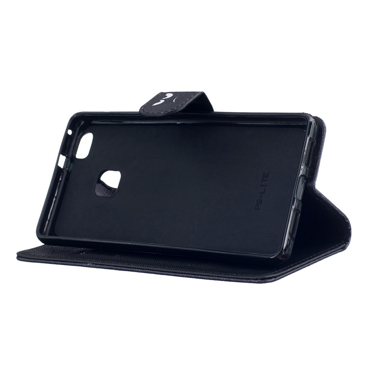 Patterned Protective Leather Case for Huawei P9 Lite - Do Not Trust Anyone-5