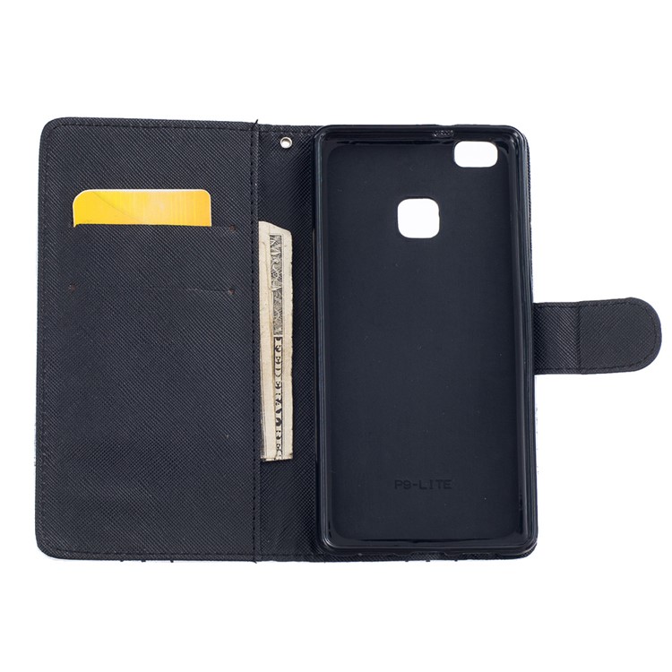 Patterned Protective Leather Case for Huawei P9 Lite - Do Not Trust Anyone-6